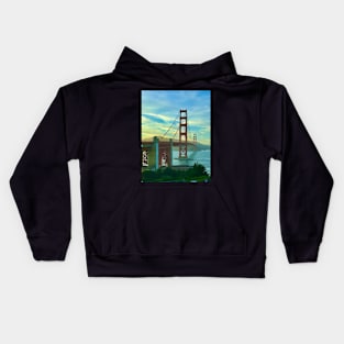 San Francisco Golden Gate Bridge Kids Hoodie